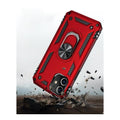Military Series Red Kickstand Case - iPhone 12 mini by Zerodamage Sahara Case LLC
