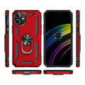 Military Series Red Kickstand Case - iPhone 12 mini by Zerodamage Sahara Case LLC