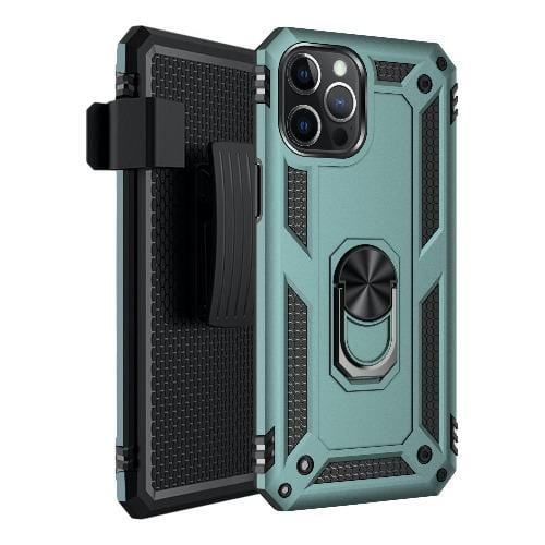 Military Series Green Kickstand Case - iPhone 12 Pro Max by Zerodamage Sahara Case LLC