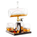 Sailing Ship Decanter Set with Dispenser and 4 Whiskey Glasses by DailySale