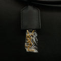 Saint Laurent Shopping Tote Bag in Calfskin Black Leather #3319 by Bolt Boutique