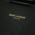 Saint Laurent Shopping Tote Bag in Calfskin Black Leather #3319 by Bolt Boutique