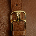 Saint Laurent YSL Brown Leather Logo Shoulder Bag Gold Hardware #3041 by Bolt Boutique