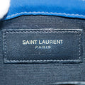 Saint Laurent YSL Classic Blue Matelasse Chevron Crossbody Bag #3651 by Bolt Boutique
