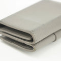 Saint Laurent YSL Grey Leather Trifold Compact Wallet #3703 by Bolt Boutique