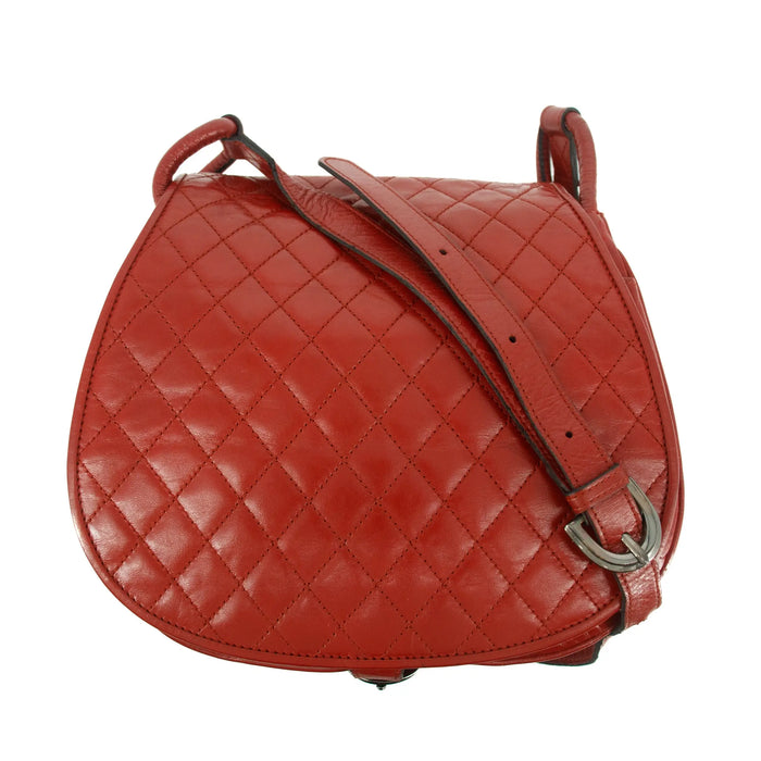 Saint Laurent YSL Red Quilted Flap Shoulder Bag #5017 by Bolt Boutique