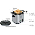 Salton Compact Deep Fryer 1.0 Liter/Quart by DailySale