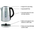 Salton Cordless Electric Stainless Steel Kettle by DailySale