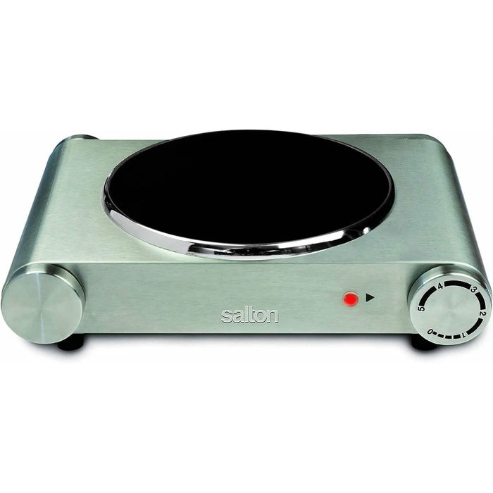 Salton Stainless Steel Infrared Portable Electric Cooktop by DailySale