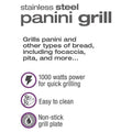 Salton Stainless Steel Panini Grill by DailySale