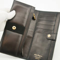 Salvatore Ferragamo Black Leather Bifold Long Wallet #3295 by Bolt Boutique