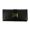 Salvatore Ferragamo Black Leather Bifold Long Wallet #3295