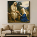 Samaritan at the Well Faith Wall Art by Tailored Canvases