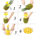 SameTech Easy Kitchen Tool Stainless Steel Fruit Pineapple Peeler Corer Slicer Cutter by DailySale