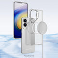 Samsung Galaxy S25 Edge Clear Case – Kickstand, MagSafe Compatible | Venture Series by Zerodamage Sahara Case LLC