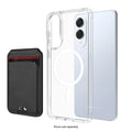 Samsung Galaxy S25 Edge Clear Case – Wallet, Anti-Slip Grip | Venture Series by Zerodamage Sahara Case LLC