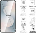 Samsung Galaxy S25 FE Screen Protector - Ultra-Strong Tempered Glass (2-Pack, Clear) | ZeroDamage by Zerodamage Sahara Case LLC