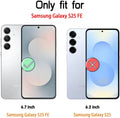 Samsung Galaxy S25 FE Screen Protector - Ultra-Strong Tempered Glass (2-Pack, Clear) | ZeroDamage by Zerodamage Sahara Case LLC