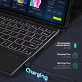 Samsung Galaxy Tab S10 FE+ Keyboard Case with Track Pad | Navigation Series by Zerodamage Sahara Case LLC