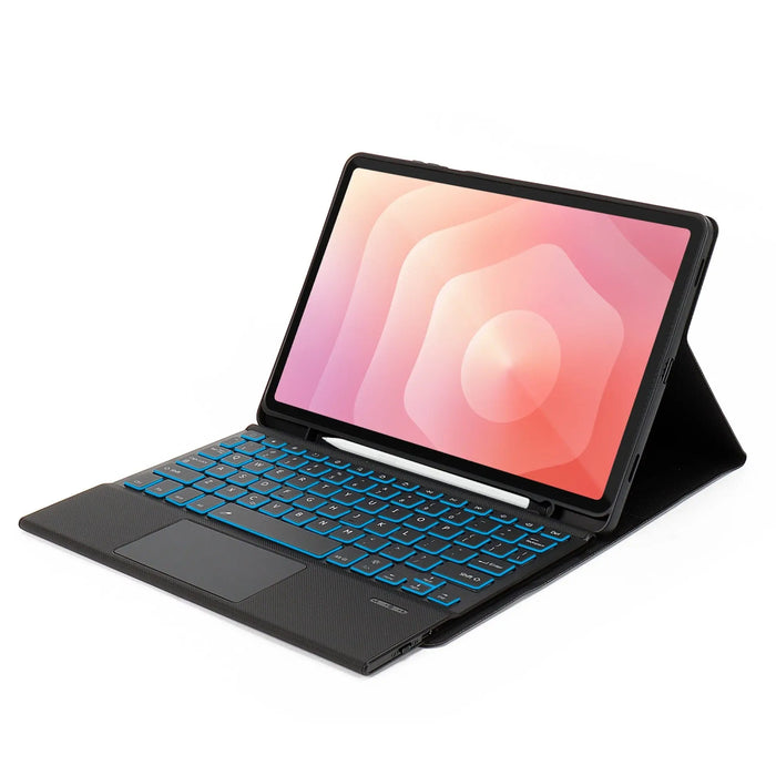 Samsung Galaxy Tab S11 Keyboard Case - 7 Backlight Colors and Trackpad | Navigate Series by Zerodamage Sahara Case LLC