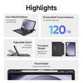 Samsung Galaxy Tab S11 Keyboard Case - Slim Backlit with Trackpad | ProTouch Navigate Series by Zerodamage Sahara Case LLC