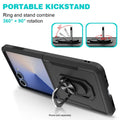Samsung Galaxy Z Flip7 Case - Heavy-Duty, Kickstand Anti-Slip Design | Raider Series by Zerodamage Sahara Case LLC