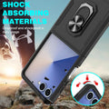 Samsung Galaxy Z Flip7 Case - Heavy-Duty, Kickstand Anti-Slip Design | Raider Series by Zerodamage Sahara Case LLC