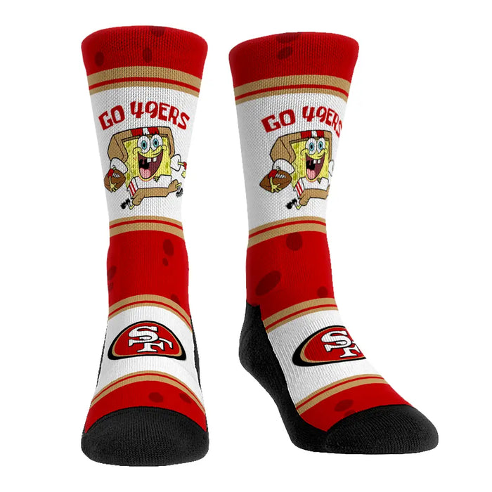 San Francisco 49ers - SpongeBob SquarePants - Team Up by Rock 'Em Socks