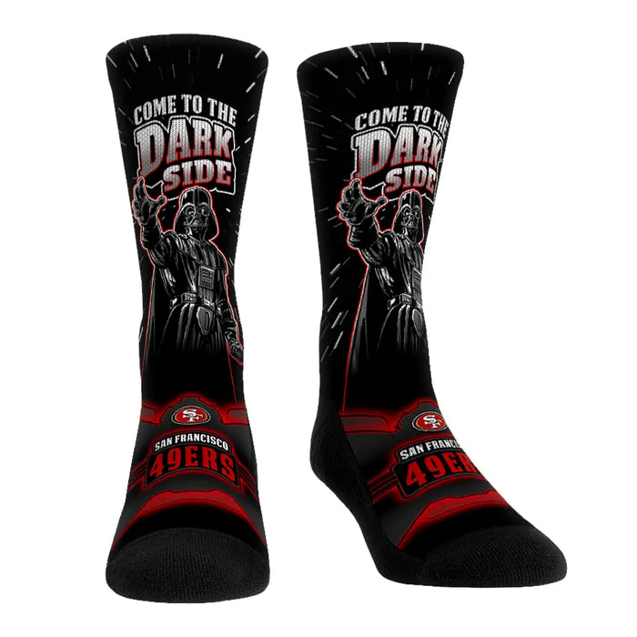 San Francisco 49ers - Star Wars - Dark Side by Rock 'Em Socks