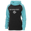 San Diego Adult-Women W Asym Redux Hood, Charcoal Surf Heather, Medium by Vanessa Jane