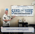 Sand And Surf Sign by Tailored Canvases
