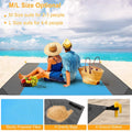 Sand Proof Picnic Blanket with 4 Anchors by DailySale