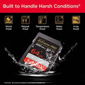 SanDisk 64GB Extreme PRO SDXC UHS-I Memory Card - C10, U3, V30, 4K UHD, SD Card - SDSDXXU-064G-GN4IN (Refurbished) by DailySale