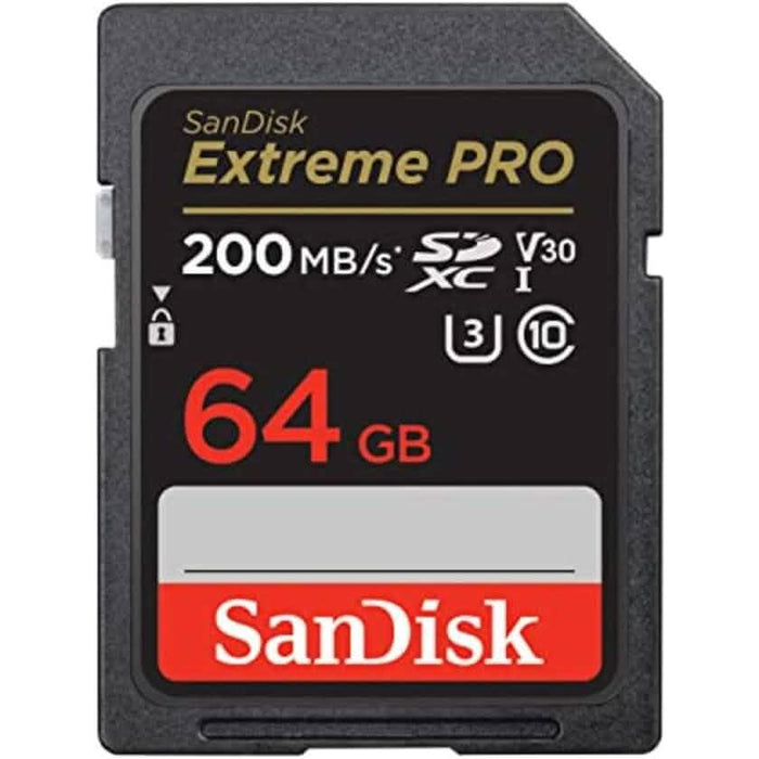 SanDisk 64GB Extreme PRO SDXC UHS-I Memory Card - C10, U3, V30, 4K UHD, SD Card - SDSDXXU-064G-GN4IN (Refurbished) by DailySale