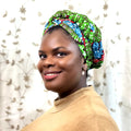 Saphina Ankara Pre tied Turban/Headwrap by Duma Mbili LLC