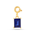 Sapphire Baguette Charms Pendant Only by Fine Color Jewels