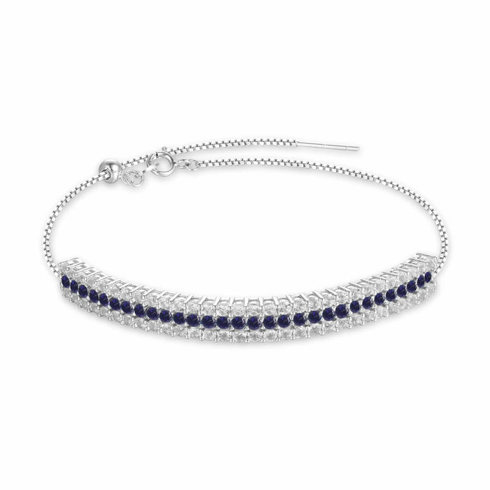 Sapphire Cuff Bracelet by Fine Color Jewels
