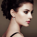 Sapphire Evil Eye Earrings by Fine Color Jewels