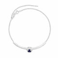 Sapphire Solitaire Bracelet by Fine Color Jewels