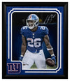 Saquon Barkley Signed Giants LE Custom Framed Photo 20" by 24"(Panini) Limited Edition of 126