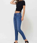 Sarah High Rise Skinny Jeans - Mid Wash by Boutique 23