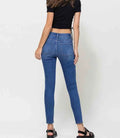 Sarah High Rise Skinny Jeans - Mid Wash by Boutique 23