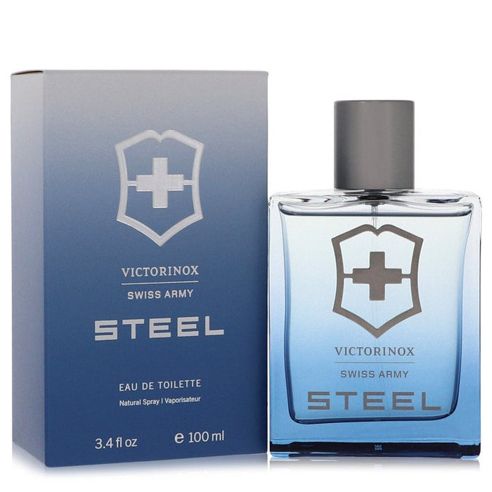 Swiss Army Steel by Swiss Army Eau De Toilette Spray 3.4 oz for Men by Avera Group