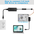SATA PATA IDE to USB 2.0 Adapter Converter Cable For 2.5" 3.5" Hard Drive Disk by DailySale