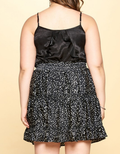 Satin Tiered Mini Skirt by Boutique 23