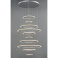 ET2 Saturn II Led 10Light Multi-Light Pendant Matte Silver Finish Matte White by Vanessa Jane