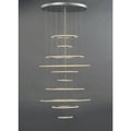 ET2 Saturn II Led 10Light Multi-Light Pendant Matte Silver Finish Matte White by Vanessa Jane