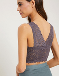 Scalloped Edge Padded Bralette - Midnight by Boutique 23