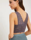 Scalloped Edge Padded Bralette - Midnight by Boutique 23