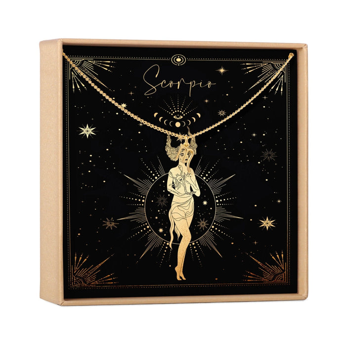 Scorpio Zodiac Deity Necklace by Dear Ava